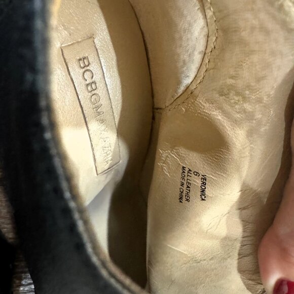 BCBGMAXAZRIA Spiky Studded Heel Boots, Black Size 6/36 - Picture 2 of 9